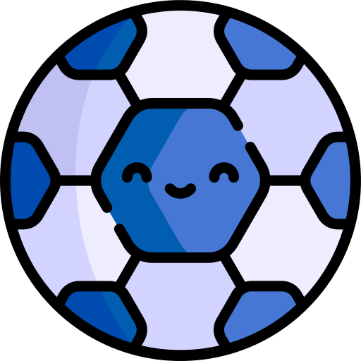 フットボール Kawaii Lineal color icon