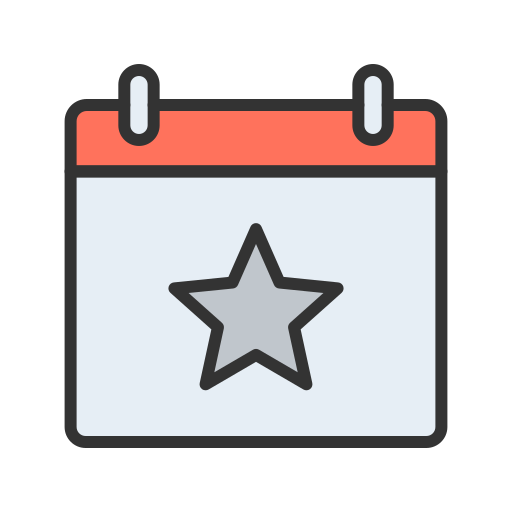 Event Generic Outline Color icon