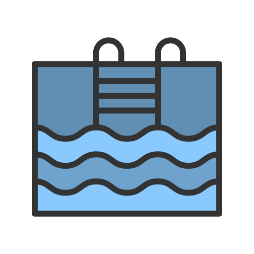 Pool Generic Outline Color icon