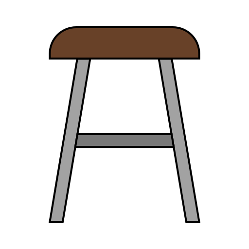 Деревянный стул Generic Outline Color иконка