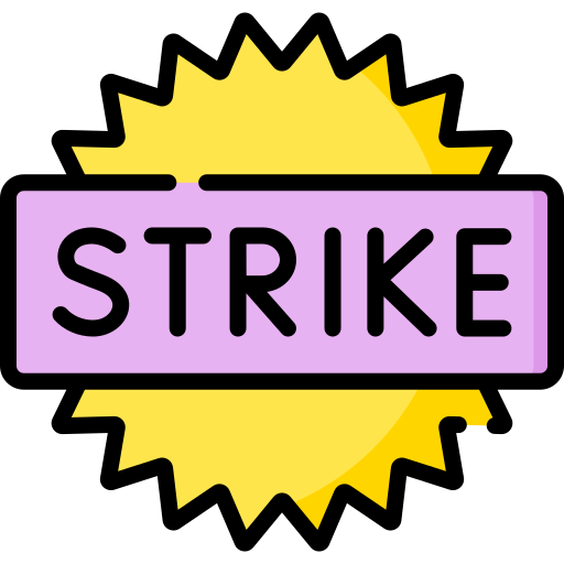 huelga Special Lineal color icono