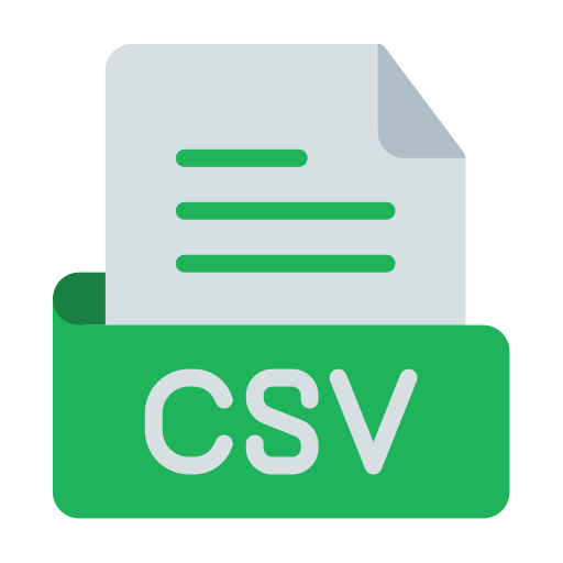 csv Generic Flat icon