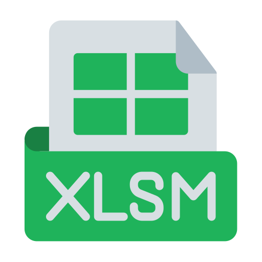 xlsm Generic Flat icono