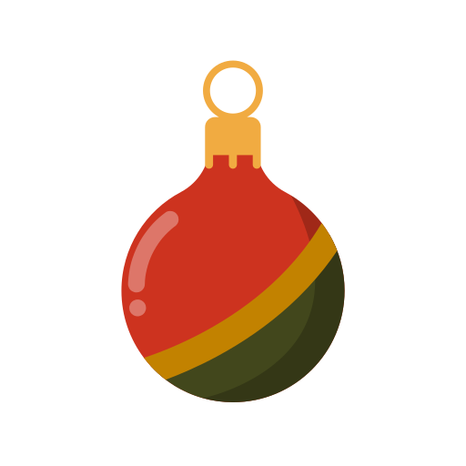 pelota de navidad Generic Flat icono