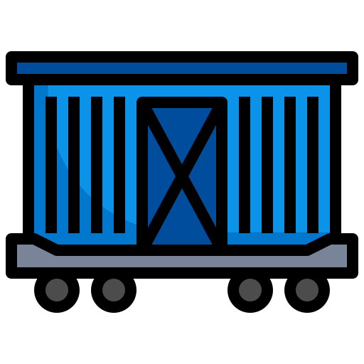 Cargo train Generic Outline Color icon