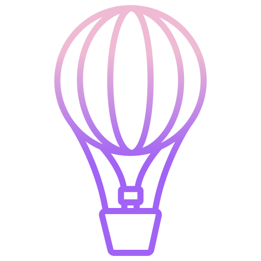 Hot air balloon Icongeek26 Outline Gradient icon