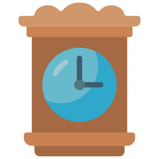 Grandfather clock Basic Miscellany Flat icon