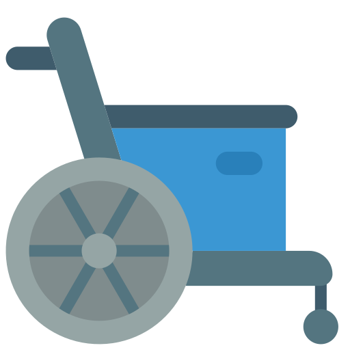 silla de ruedas Basic Miscellany Flat icono