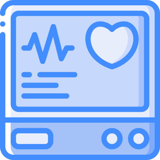 monitorowanie serca Basic Miscellany Blue ikona