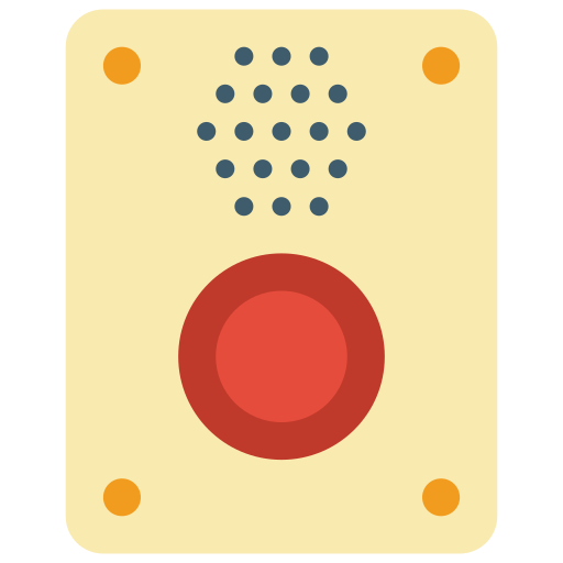 Emergency button Basic Miscellany Flat icon