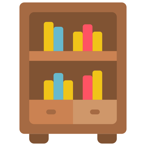 bücherregal Basic Miscellany Flat icon