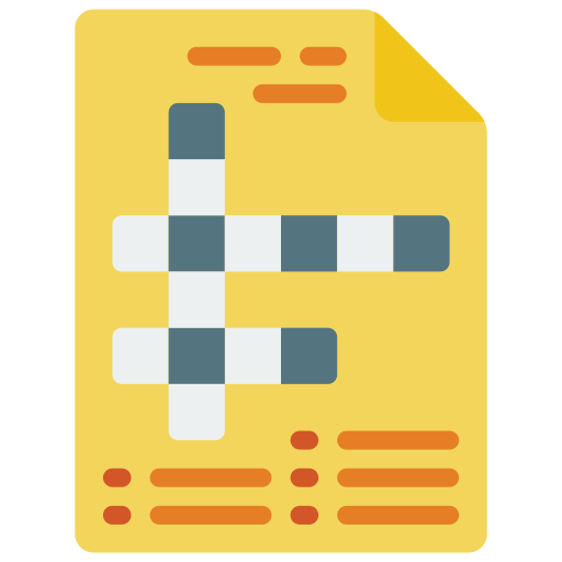 crucigrama Basic Miscellany Flat icono