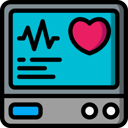 Heart monitoring Basic Miscellany Lineal Color icon