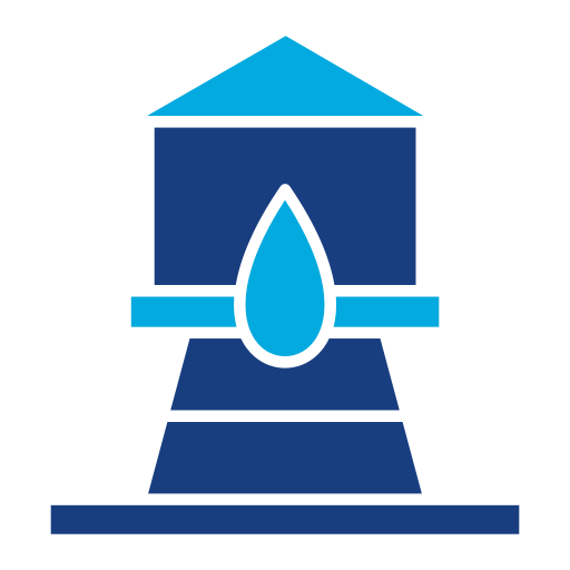 torre de água Generic Blue Ícone