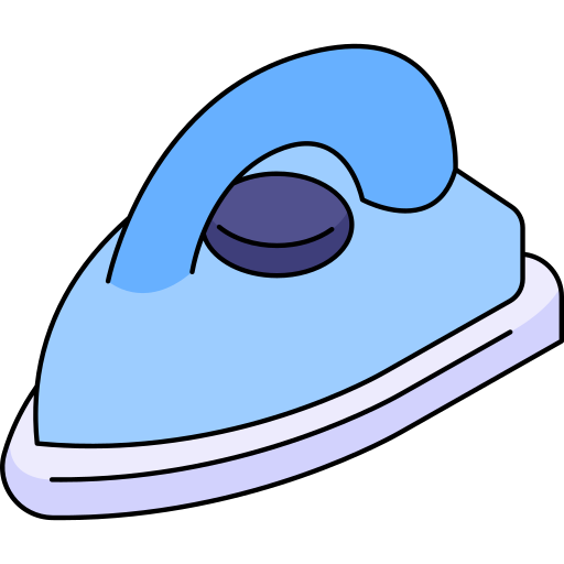 Steam iron Generic Thin Outline Color icon