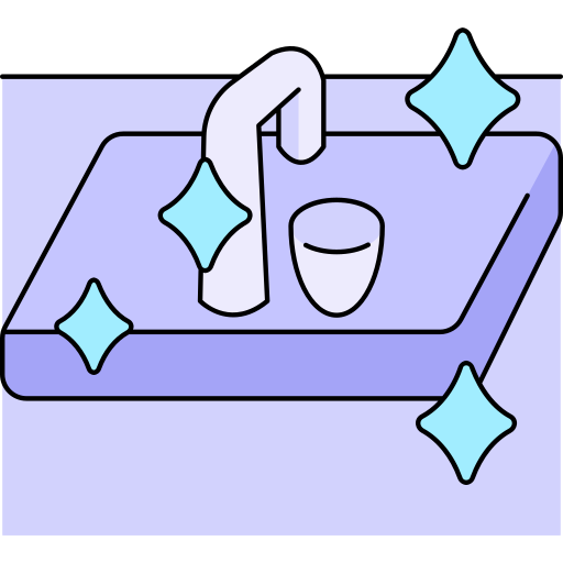 myć naczynia Generic Thin Outline Color ikona