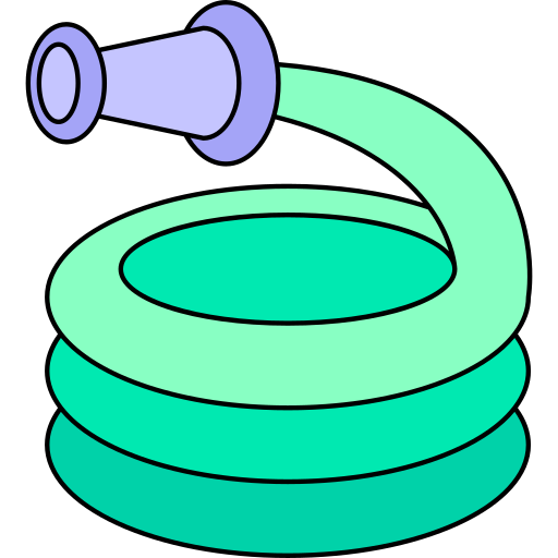 wąż gumowy Generic Thin Outline Color ikona