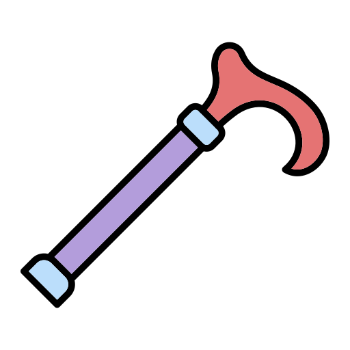 Cane Generic Outline Color icon