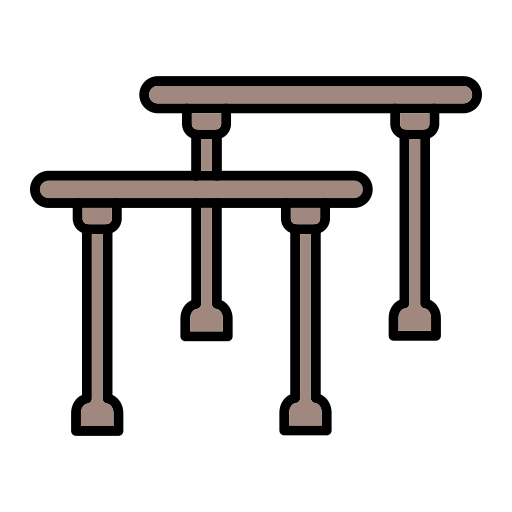 Parallel bars Generic Outline Color icon