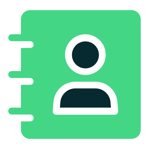 contactboek Generic Flat icoon