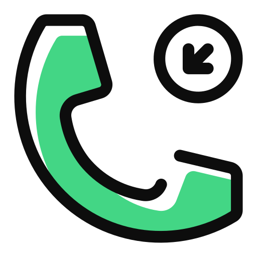 電話の着信 Generic Color Omission icon