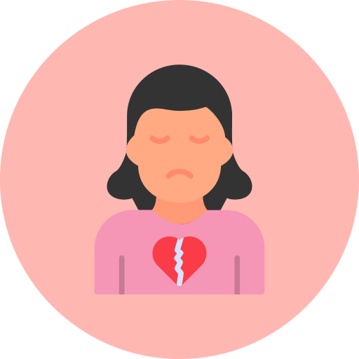 Broken heart Generic Flat icon