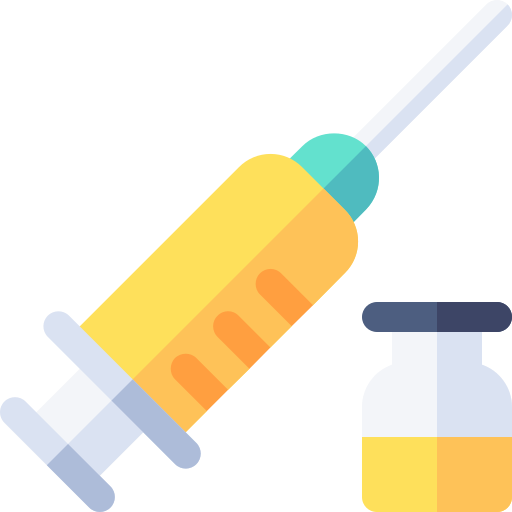 vacuna Basic Rounded Flat icono