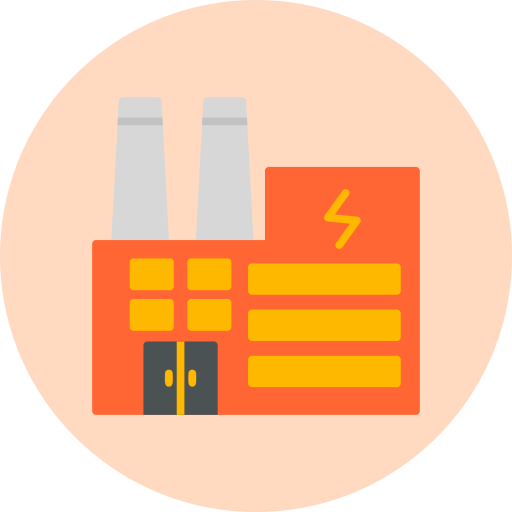 Electric factory Generic Flat icon