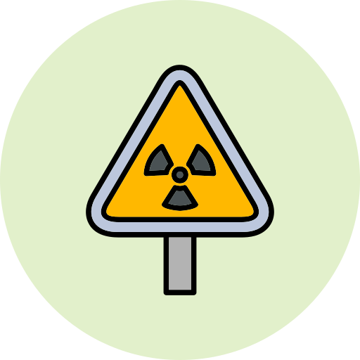 radiación Generic Outline Color icono