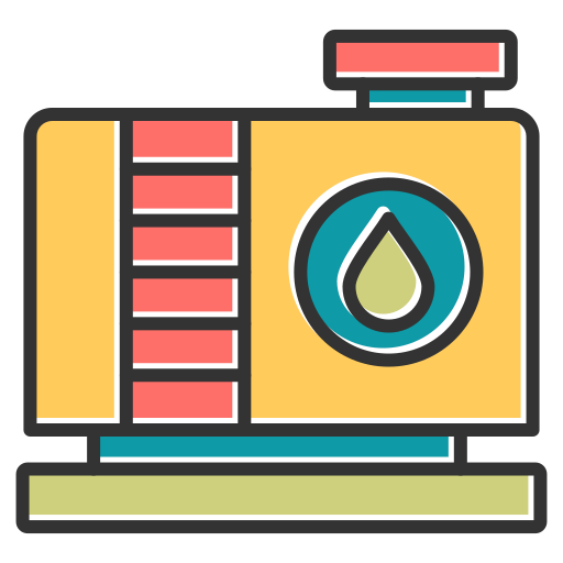 Water tank Generic Color Omission icon