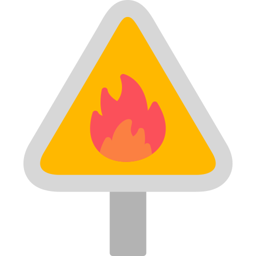 inflammable Generic Flat Icône