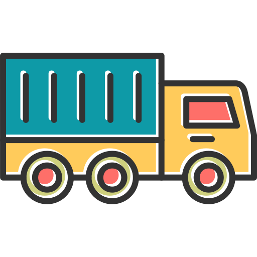 Delivery truck Generic Color Omission icon