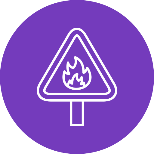 inflammable Generic Flat Icône