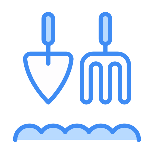 herramientas agrícolas Generic Blue icono