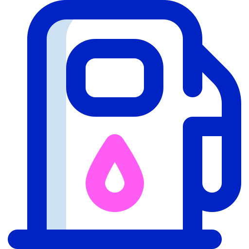 Gas station Super Basic Orbit Color icon