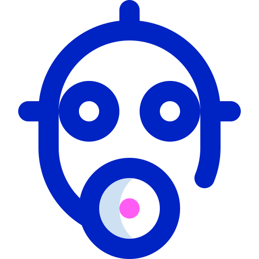 máscara de gás Super Basic Orbit Color Ícone