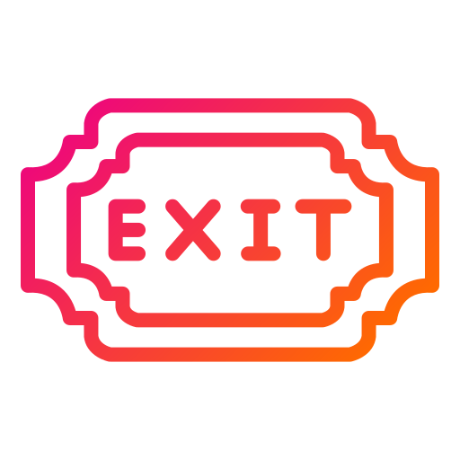 Exit Generic Gradient icon
