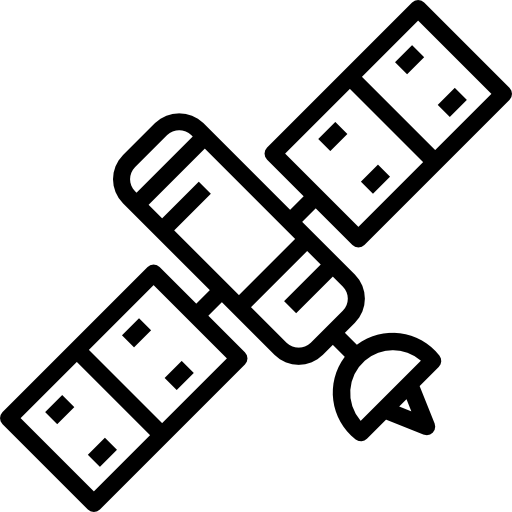 satelita dDara Lineal ikona