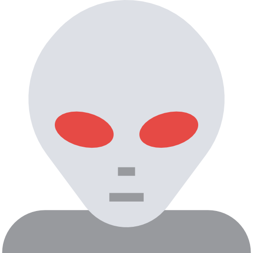 extraterrestre dDara Flat icono