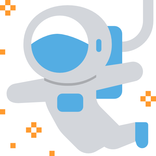 astronauta dDara Flat icona