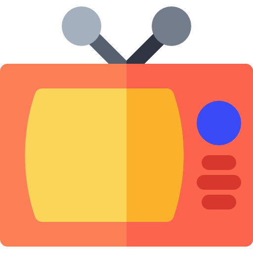 Television Basic Rounded Flat icon