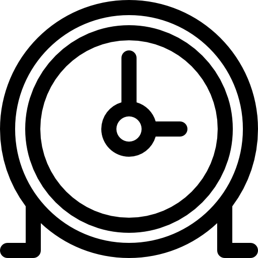 원형 시계 Basic Rounded Lineal icon