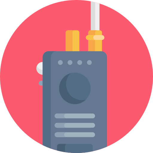 walkie-talkie Detailed Flat Circular Flat icoon