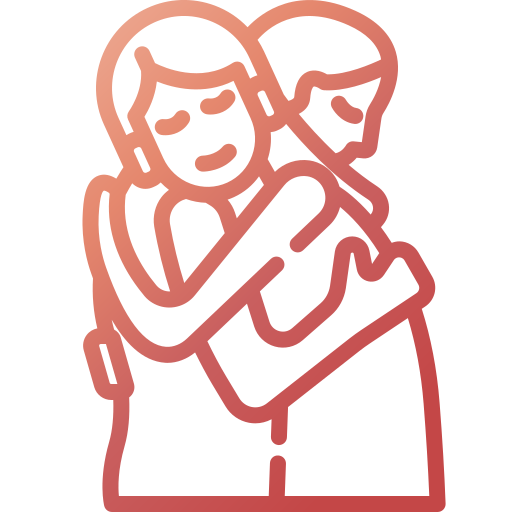Hugging Generic Gradient icon