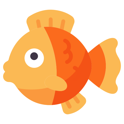pez de colores Generic Flat icono