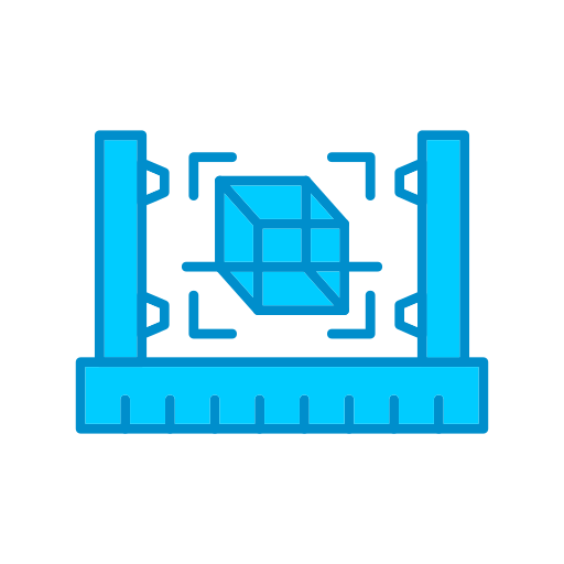 3d-scanner Generic Blue icoon
