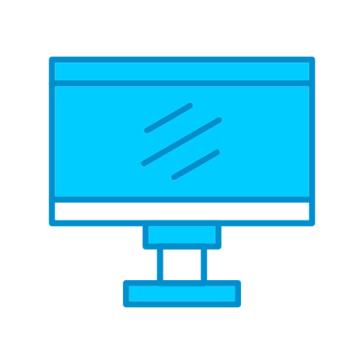lcd-scherm Generic Blue icoon