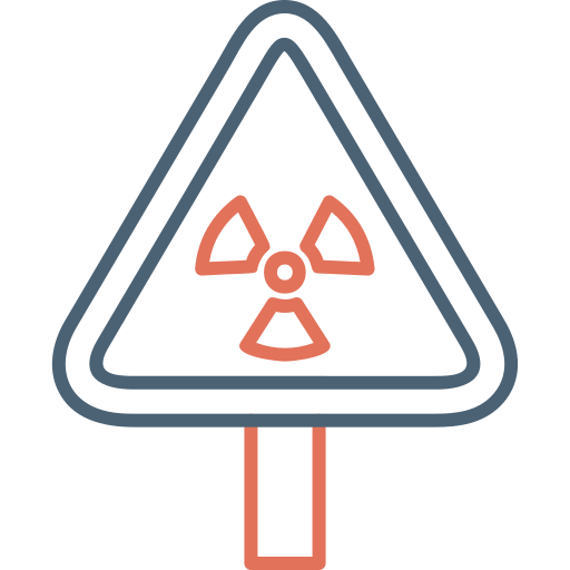 radiación Generic Outline Color icono