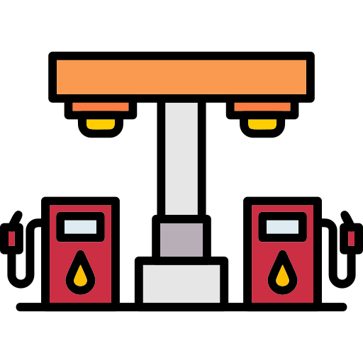 Petrol station Generic Outline Color icon