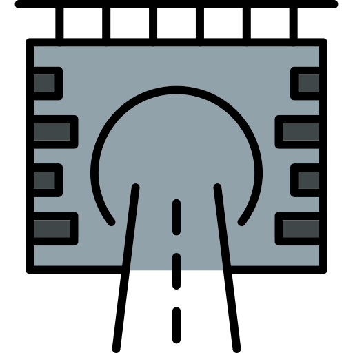 トンネル Generic Outline Color icon